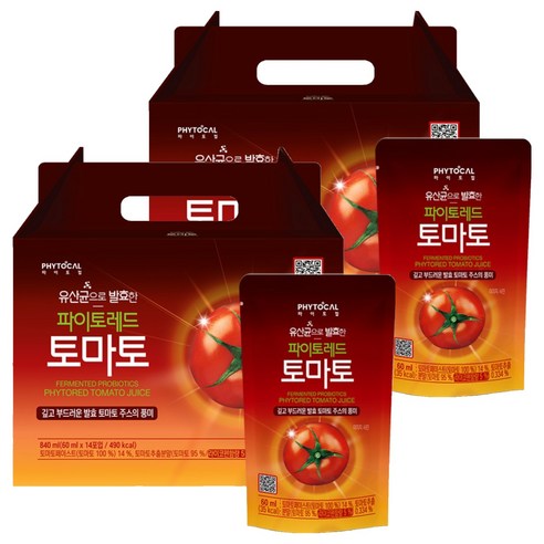 파이토컬 유산균으로 발효한 파이토레드 토마토 주스, 28개, 60ml