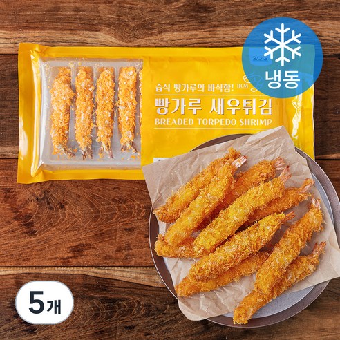 지엔씨푸드 빵가루 새우튀김 10미 (냉동), 200g, 5개