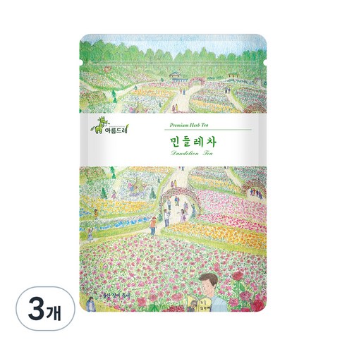 아름드레 삼각티백 민들레차, 1.5g, 25개입, 3개
