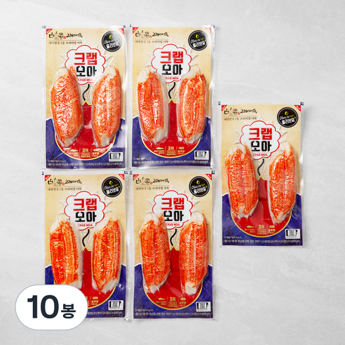 고래사어묵 크랩모아, 140g, 10봉
