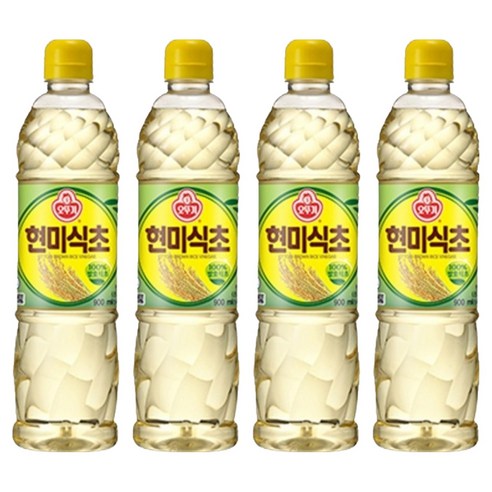 오뚜기 현미식초, 900ml, 4개