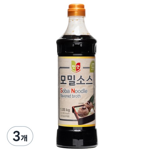 첫맛 모밀소스, 1.05kg, 3개