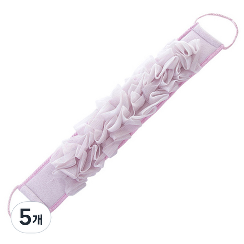 블럭마트 샤워타올, 퍼플, 5개, 1개입