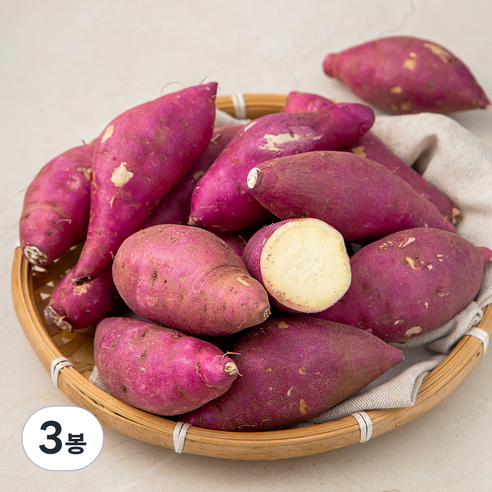 무농약 영암 황토고구마(중), 1.5kg, 3봉
