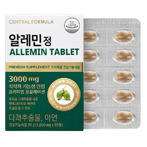 센트럴포뮬러 알레민정, 1개, 90g