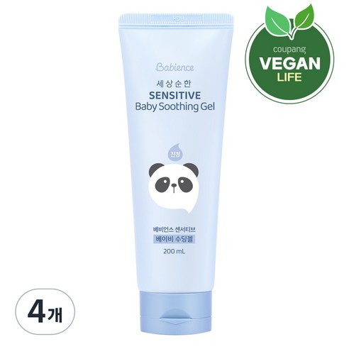 베비언스 세상순한 센서티브 베이비 수딩젤, 200ml, 4개