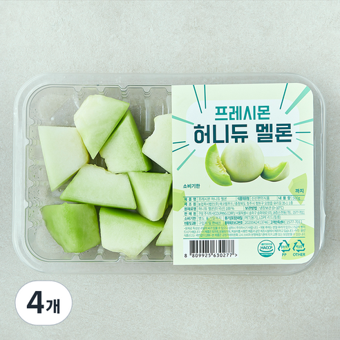 프레시몬 컷팅 허니듀 멜론, 4개, 500g