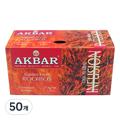아크바 루이보스 차, 1.5g, 25개입, 2개