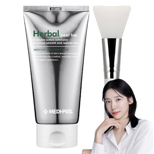 메디필 허벌 필 톡스 120g + 실리콘 팩 브러쉬 세트, 1세트
