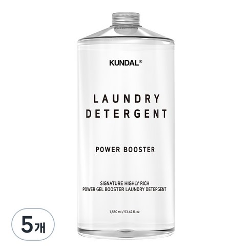 쿤달 시그니처 초고농축 파워 겔 부스터 액상세제 본품, 1.58L, 5개