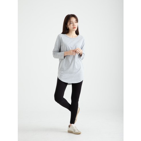 세련되고 편안한 레이어링을 위한 캐럿 여성용 긴팔 티셔츠