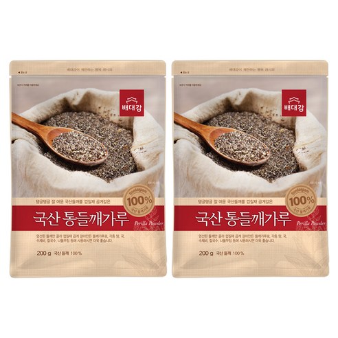 배대감 국산 통 들깨가루, 2개, 200g