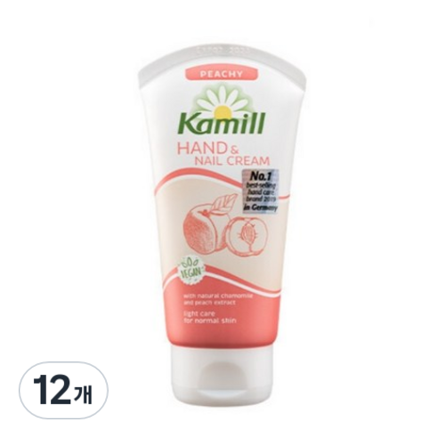 카밀 핸드앤네일 크림 피치, 75ml, 12개