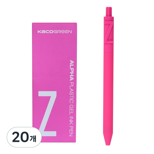 카코 알파 소프트 중성 젤펜 0.5mm, 알파벳 Z, 20개