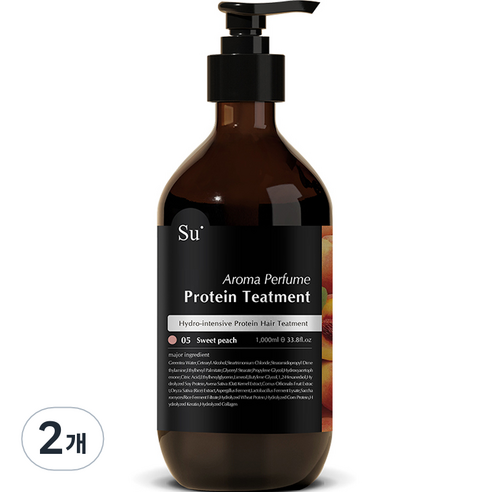 수오가닉 스윗피치 트리트먼트, 1000ml, 2개