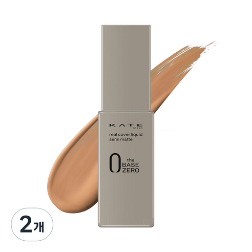 케이트 리얼 커버 세미 매트 리퀴드 파운데이션 30ml, 04 헬시탠, 2개
