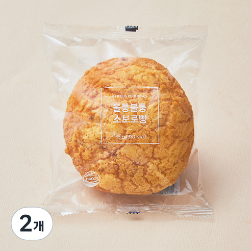 신라명과 울퉁불퉁 소보로빵, 65g, 1개입, 2개