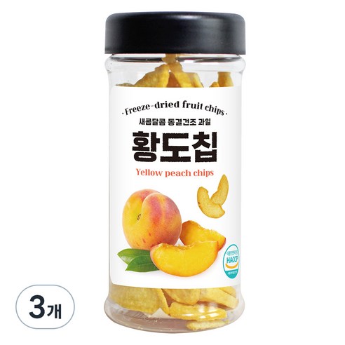 미다몰 동결건조 황도칩, 3개, 70g