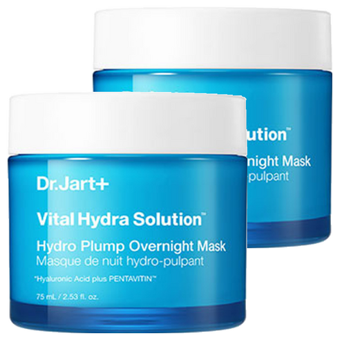 닥터자르트 바이탈 하이드라 솔루션 하이드로 플럼프 오버나이트 마스크, 75ml, 2개