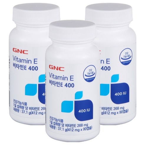 GNC 비타민E 400, 90정, 3개