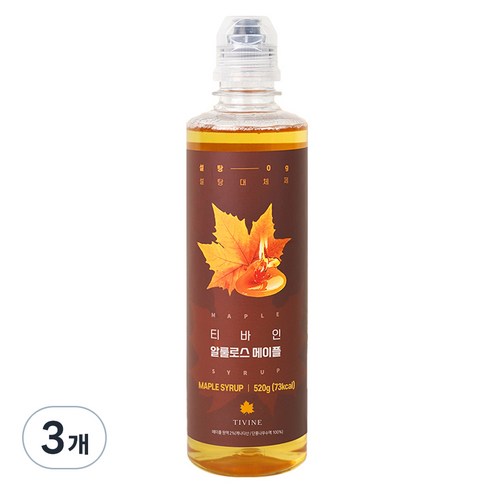 티바인 알룰로스 메이플, 520g, 3개