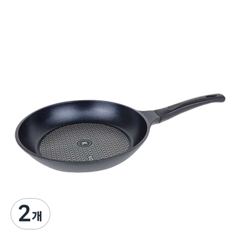코맨 샤인블랙 티타늄코팅 프라이팬, 26cm, 2개