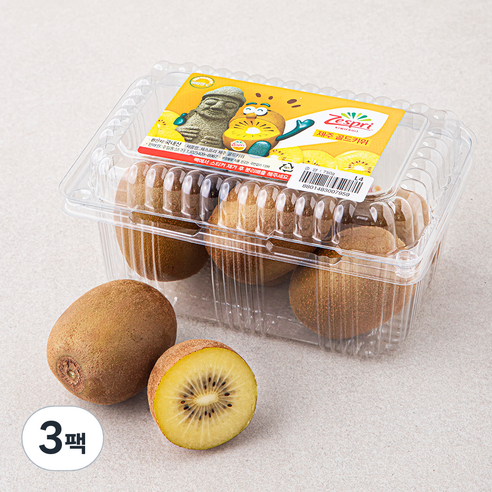 제스프리 제주 골드키위, 750g, 3팩