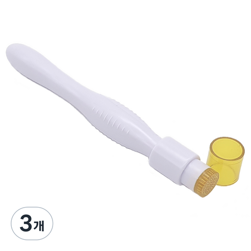 리프티 더마스탬프 40핀 MTS 홈케어 미용기기 0.25mm, 주황색, 3개