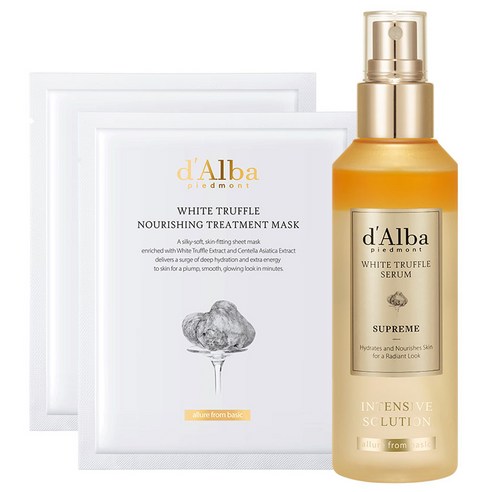 달바 화이트 트러플 수프림 인텐시브 세럼 100ml + 너리싱 마스크 2p 세트, 1세트
