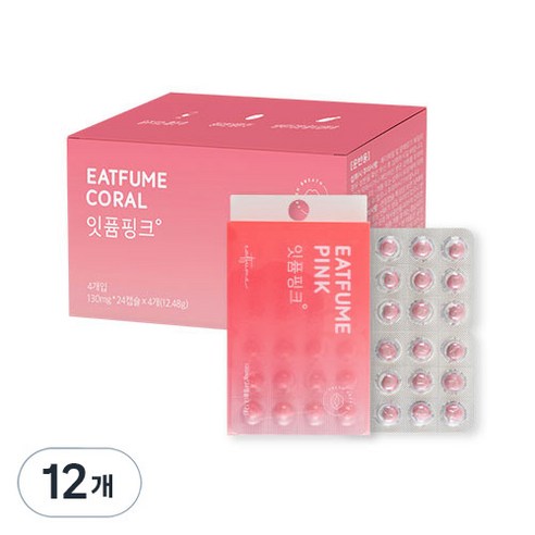 잇퓸 핑크 캡슐 캔디, 3.12g, 12개
