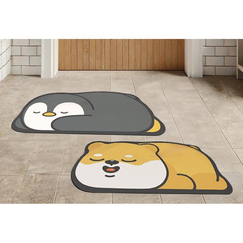 뽀송함과 귀여움을 더한 룰루홈 규조토 캐릭터 발매트