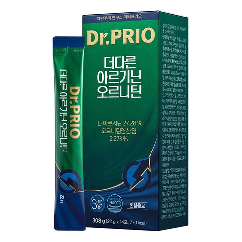 닥터프리오 아르기닌 오르니틴 6200mg 2박스4주분, 280g, 2개