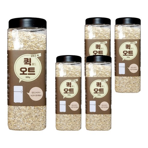 냉장고쏙 퀵 롤드 오트, 600g, 5개