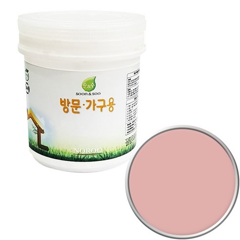 순앤수 방문 가구용 페인트 1L, 1개, 핑크레이디 NR1015