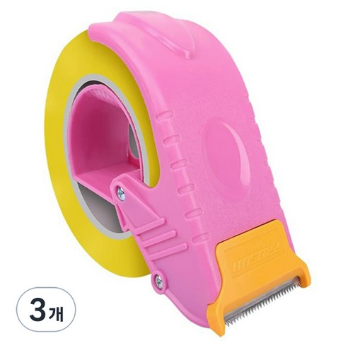알파커머스 테이프 커터, 핑크, 3개