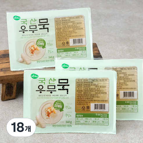 맑은물에 우무묵, 340g, 1개입, 18개