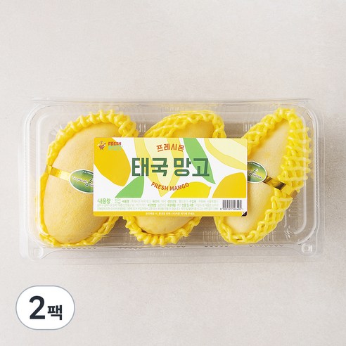 프레시몬 태국산 망고, 990g(3입), 2팩