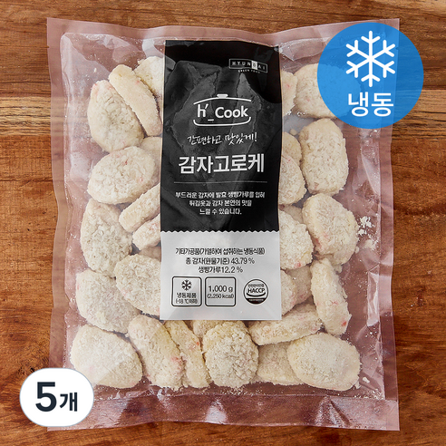 hcook 감자 고로케 (냉동), 1kg, 5개