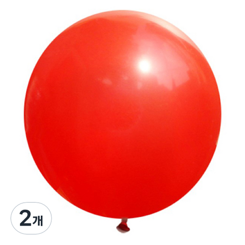 제이벌룬 셈퍼텍스 90cm 대형풍선, 015 레드, 2개