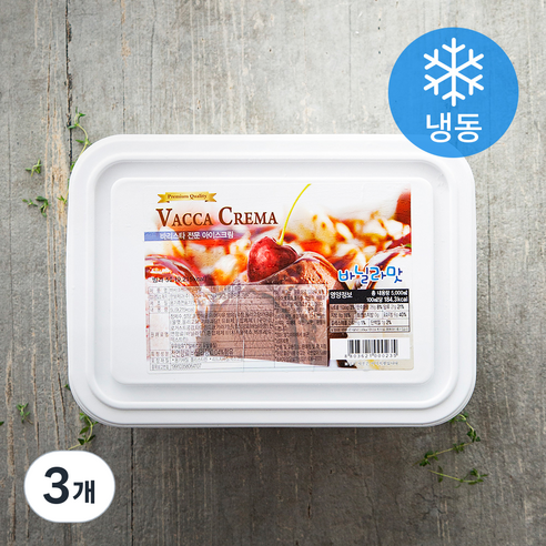 바사크레마 바닐라맛 빙과 (냉동), 5L, 1개입, 3개