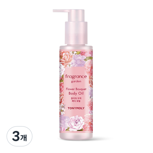 토니모리 프레그런스 가든 플라워 부케 바디오일, 150ml, 3개