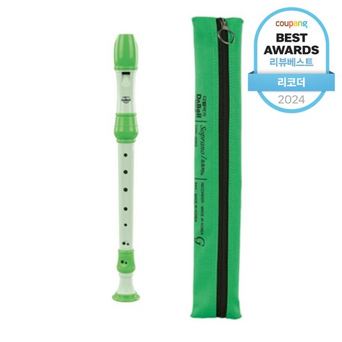 다벨 소프라노 리코더 저먼식 DSR-300G, 연녹색, 1세트