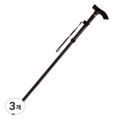 조인메이드 접이식 지팡이, 블랙, 3개