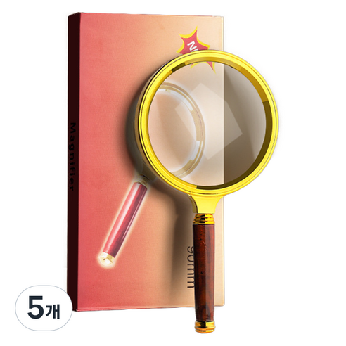 썸즈마인 확대 돋보기 골드 90mm, 5개