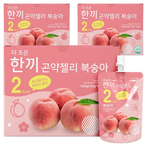 더존건강 더조은 한끼 곤약젤리 복숭아 10개입