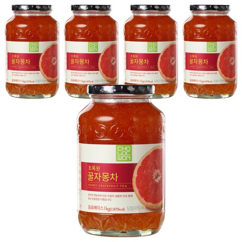 초록원 꿀자몽차, 1kg, 1개입, 5개