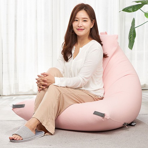 리브맘 달콤 빈백 쇼파, 파우더핑크