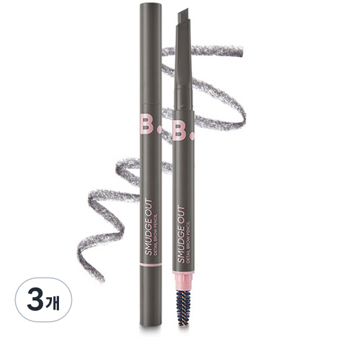 바닐라코 비바이바닐라 스머지 아웃 디테일 브로우 펜슬 0.3g, 3개, 04 쿨 그레이