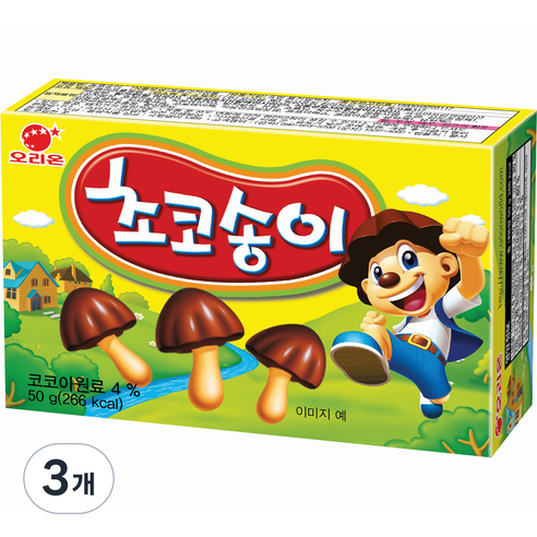 오리온 초코송이, 50g, 3개