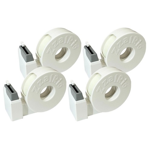잘잘리오 아동용 안전 휴대용 테이프 디스펜서, 크림 화이트, 4개